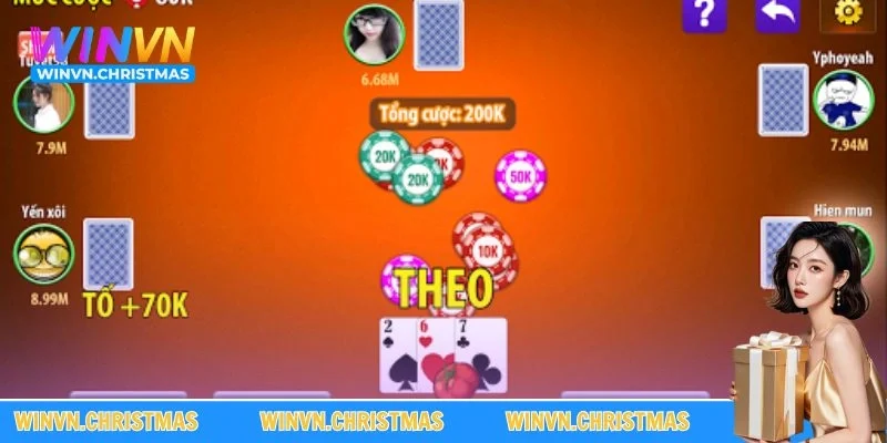 Thứ hạng tay bài tích hợp trong game